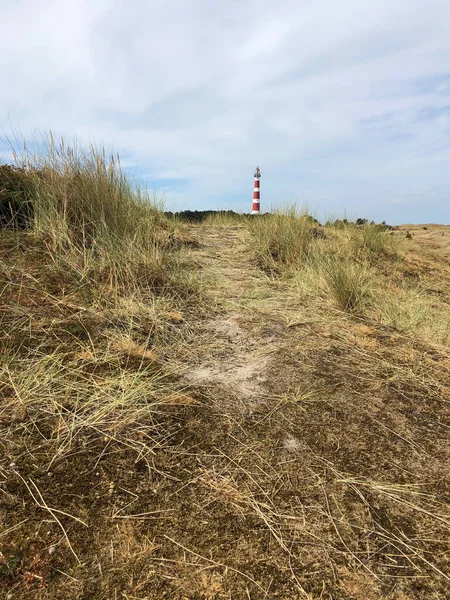 Latarnia Morska Wyspie Ameland Friesland Holandia — Zdjęcie stockowe