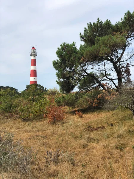 荷兰弗里斯兰Ameland岛上的灯塔 — 图库照片