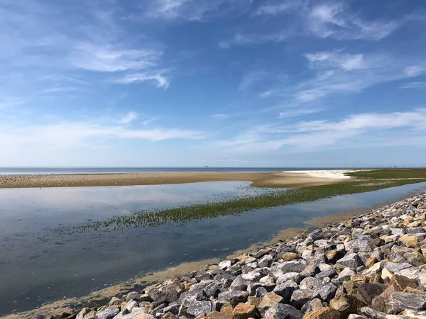 Dike Ameland Island Friesland Netherlands — Stock Photo, Image