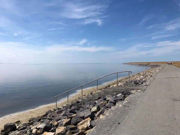 Dijk Rond Ameland Eiland Friesland Nederland — Stockfoto