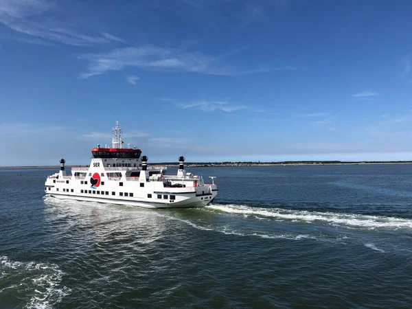 Ferry Hacia Isla Ameland Frisia Países Bajos — Foto de Stock