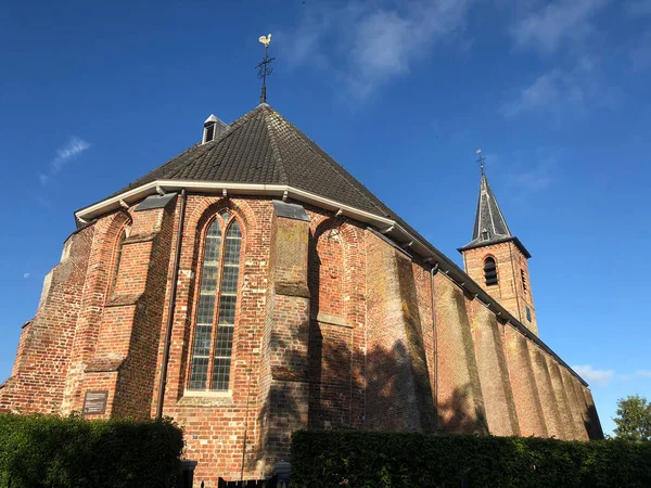 Kościół Reformowany Anjum Friesland Holandia — Zdjęcie stockowe