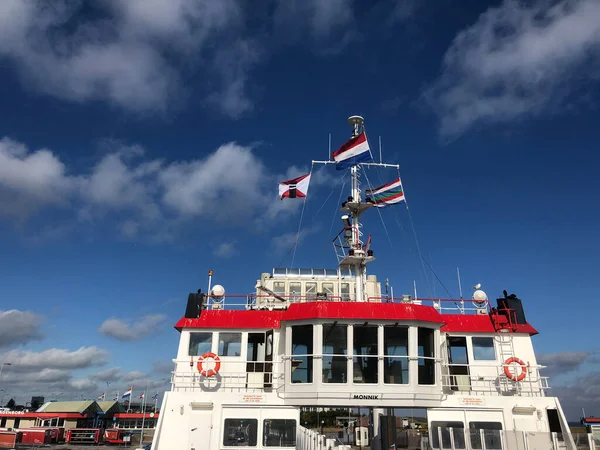 Ferry Puerto Lauwersoog Groningen Países Bajos — Foto de Stock