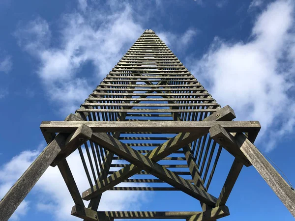 Monument Aan Het Natuurreservaat Kobbeduinen Schiermonnikoog Eiland Nederland — Stockfoto