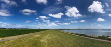 Friesland, Hollanda 'daki Schiermonnikoog adasından Panorama