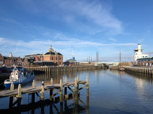 Oude Buitenhaven Canal Harlingen Friesland Netherlands — Stock Photo, Image