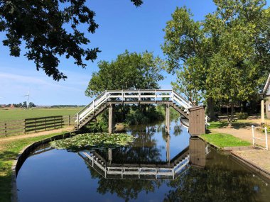 Hollanda, Friesland 'da Allingawier' deki Frizya Müzesi Köyü.
