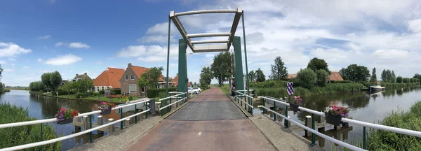 Panorama Dal Ponte Abbega Paesi Bassi — Foto Stock