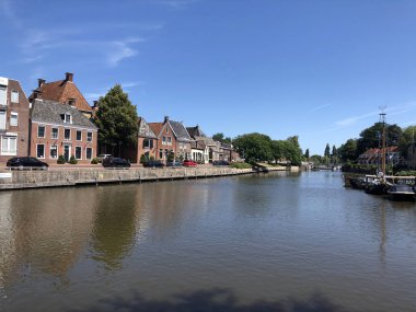 Kanal Het Grootdiep, Dokkum, Friesland Hollanda