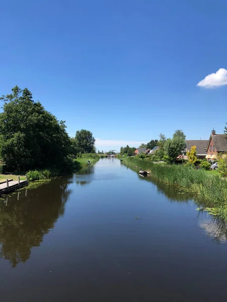 Canal Veenhoop Friesland Hollandia — Stock Fotó