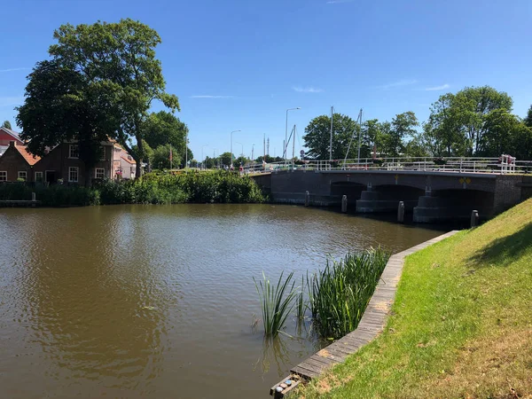 Halvemaanskoortbrug Dokkum Friesland Ολλανδία — Φωτογραφία Αρχείου