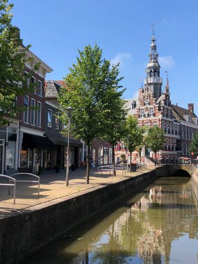 Friesland 'daki Franeker Belediye Binası Hollanda
