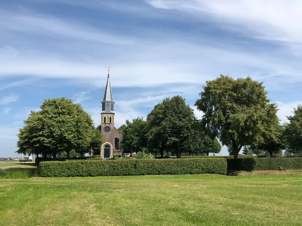 Igreja Entre Echten Echtenerbrug Frísia Países Baixos — Fotografia de Stock