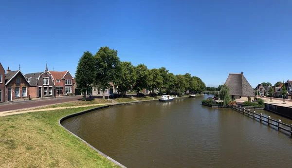 Noordergracht Canal Franeker Friesland Ολλανδία — Φωτογραφία Αρχείου