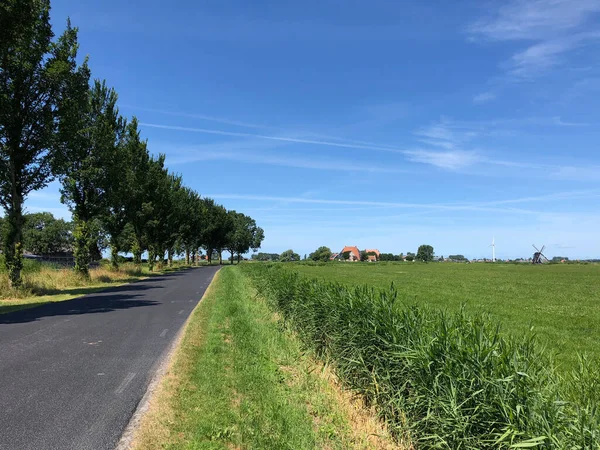 Weg Rond Workum Friesland Nederland — Stockfoto