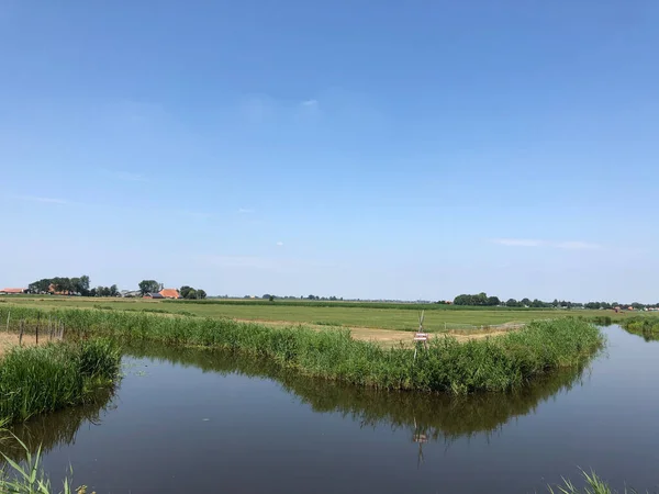 Canal Felé Gaastmeer Vagy Oudega Friesland Hollandia — Stock Fotó