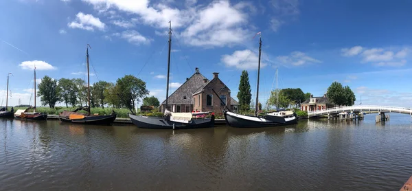 Panorama Veleros Gaastmeer Frisia Países Bajos — Foto de Stock