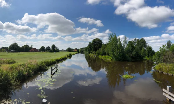 Мбаппе Канала Турмаршрута Вокруг Горреди Фрисландии Нидерланды — стоковое фото
