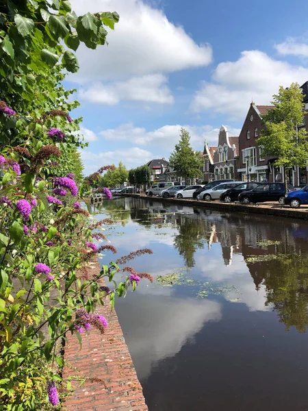Canal Gorredijk Friesland Netherlands — Stock Photo, Image