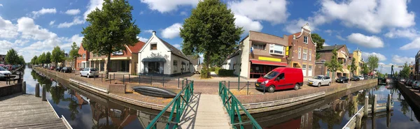 Gorredijk Friesland Hollanda Daki Kanaldan Panorama — Stok fotoğraf