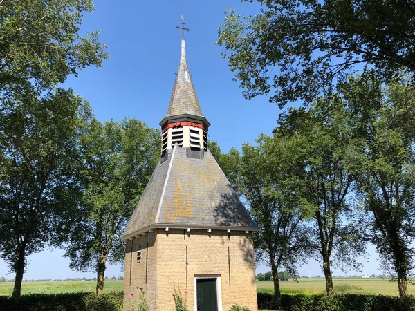 Belltower Στο Greonterp Ένα Μικρό Χωριό Στη Friesland Ολλανδία — Φωτογραφία Αρχείου