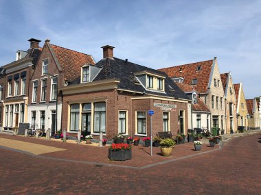 Harlingen, Friesland, Hollanda 'da mimarlık