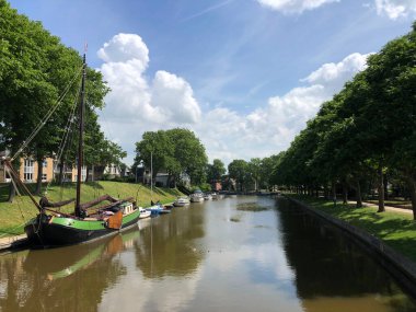 Harlingen, Friesland, Hollanda çevresindeki Kanal