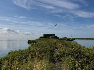 Lorentz Kilitlerindeki sığınak Kornwerderzand, Friesland Hollanda