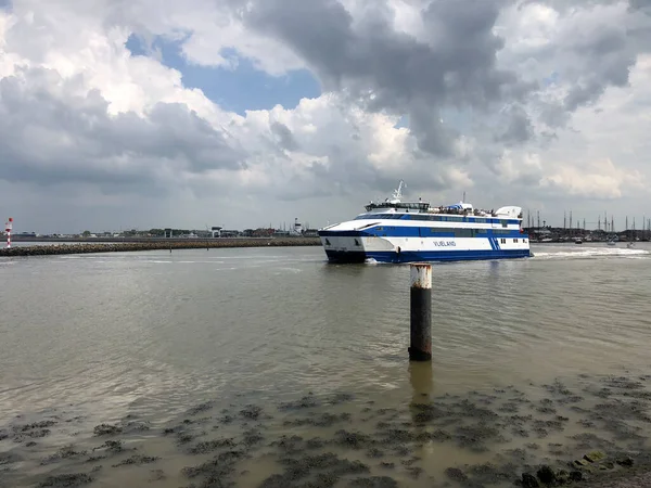Vlieland Ferry Saindo Harlingen Friesland Países Baixos — Fotografia de Stock