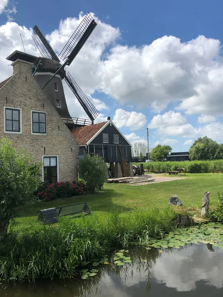 Wiatrak Rat Ijlst Friesland Holandia — Zdjęcie stockowe