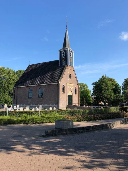 Haskerhorne Εκκλησία Στο Friesland Της Ολλανδίας — Φωτογραφία Αρχείου