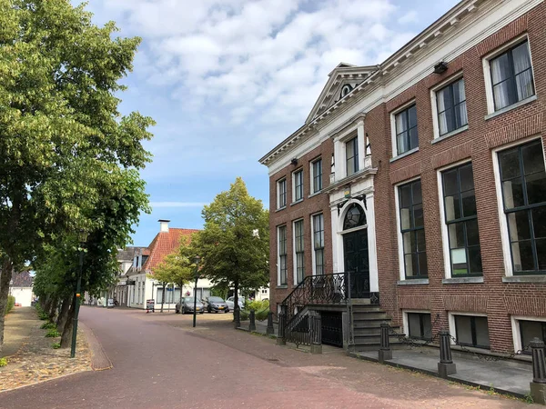 Ulica Kollum Friesland Holandia — Zdjęcie stockowe
