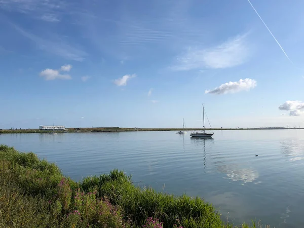 Veleiro Ijsselmeer Torno Kornwerderzand Friesland Países Baixos — Fotografia de Stock