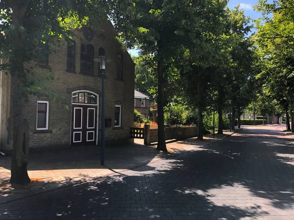 Straße Koudum Friesland Niederlande — Stockfoto