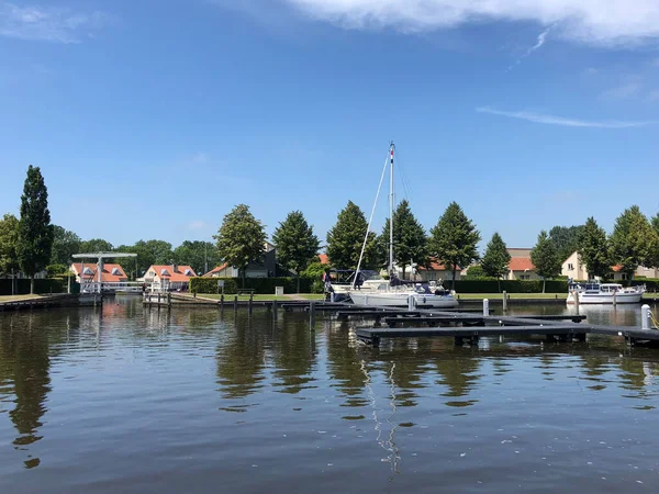 Puerto Langweer Frisia Países Bajos — Foto de Stock