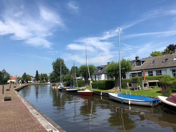 Canal Langweer Friesland Netherlands — Stock Photo, Image