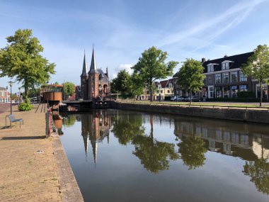 Sneek, Friesland 'daki su birikintisi Hollanda