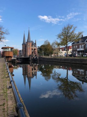 Sneek, Friesland 'daki Waterpoort Hollanda