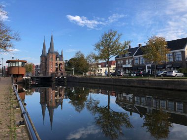 Sneek, Friesland 'daki Waterpoort Hollanda
