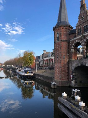 Sneek, Friesland 'daki su birikintisi Hollanda