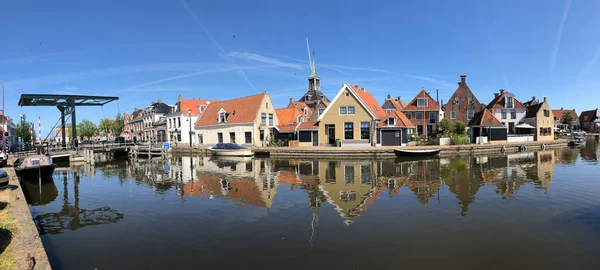 Panorama Old Town Makkum Friesland Netherlands — Stock Photo, Image