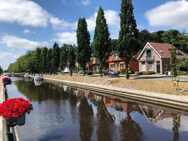 Kanaal Oosterwolde Friesland Nederland — Stockfoto