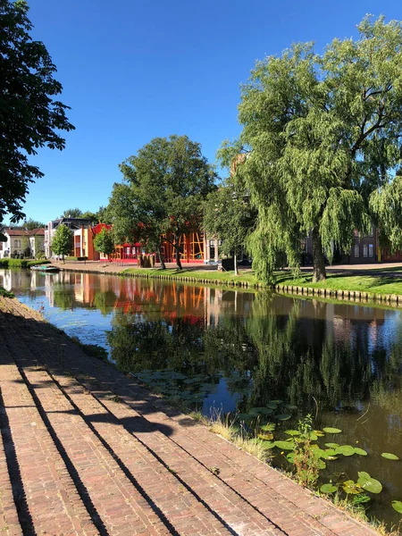 Kanal Sneek Friesland Nederländerna — Stockfoto