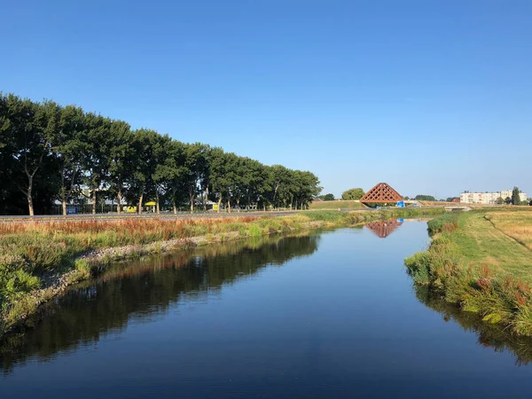 Kanaal Rond Sneek Friesland Nederland — Stockfoto