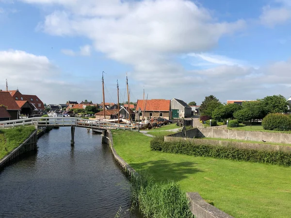 Most Nad Kanałem Workum Friesland Holandia — Zdjęcie stockowe