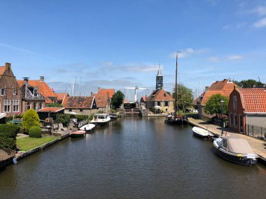 Hindeloopen şehri, Friesland Hollanda