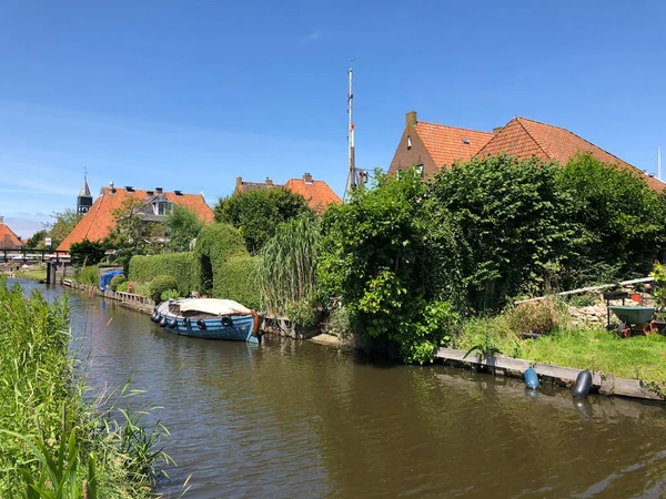 Hindeloopen Friesland Hollanda Çevresindeki Kanal — Stok fotoğraf