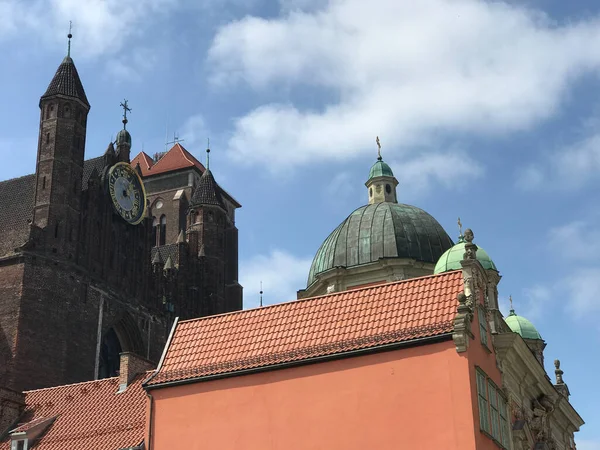 Gdansk Polonya Daki Evler — Stok fotoğraf