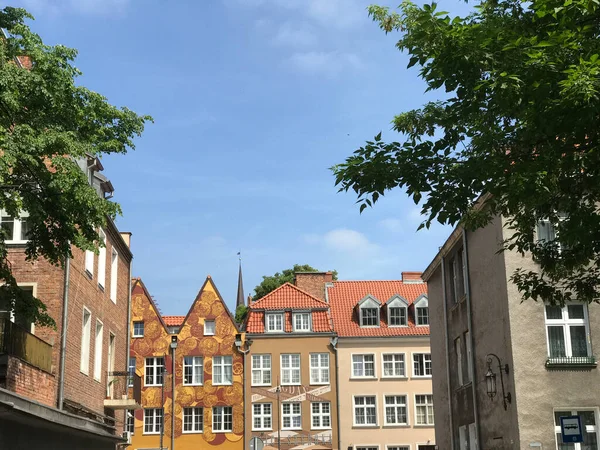 Huizen Gdansk Polen — Stockfoto