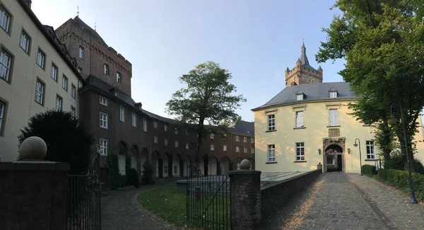 Panorama Zámku Schwanenburg Kleve Německo — Stock fotografie